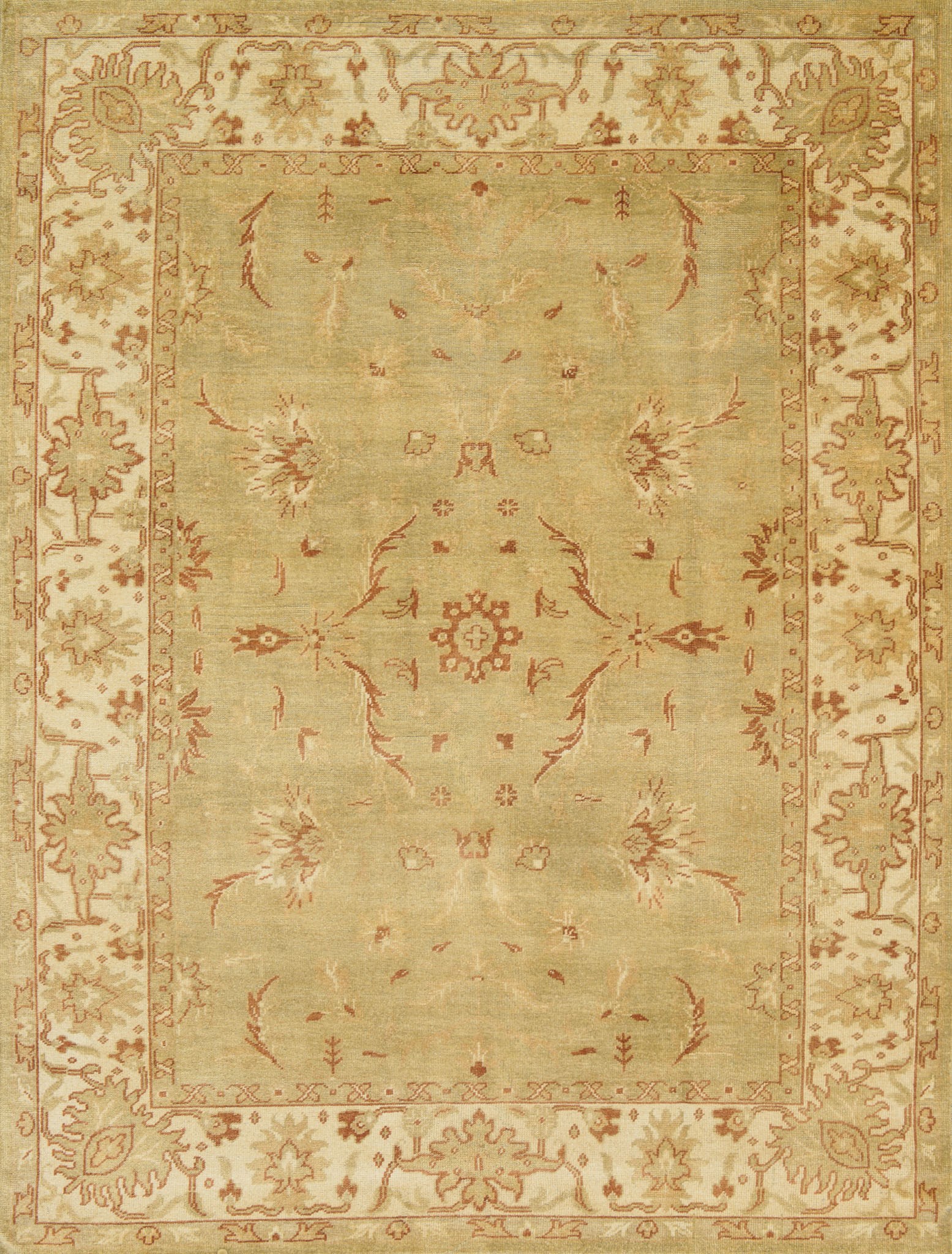 2x3 Loloi Rug Traditional Vernon Olive lt. green Hand knotted fine wool
