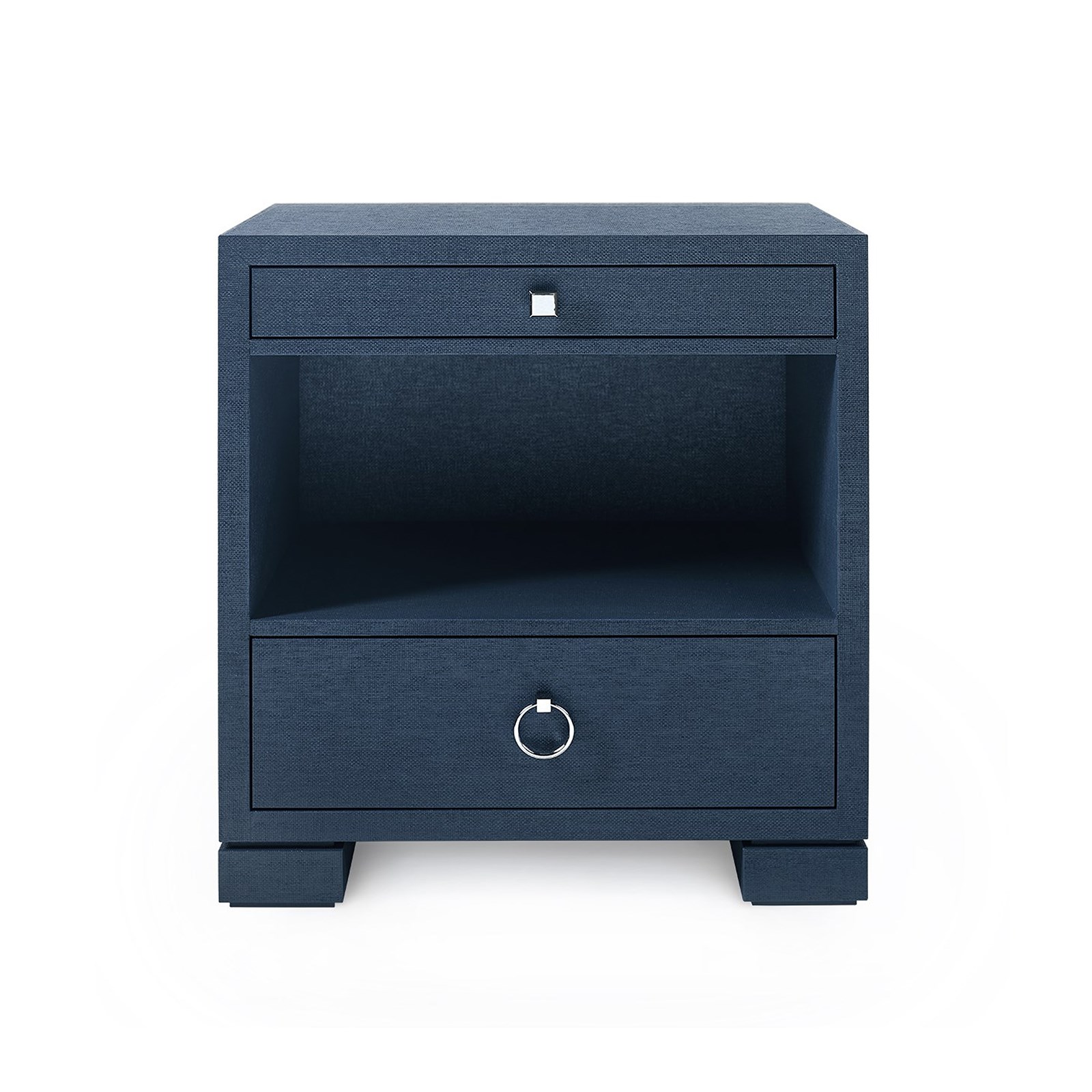Frances 2Drawer Side Table, Navy Blue Bungalow 5