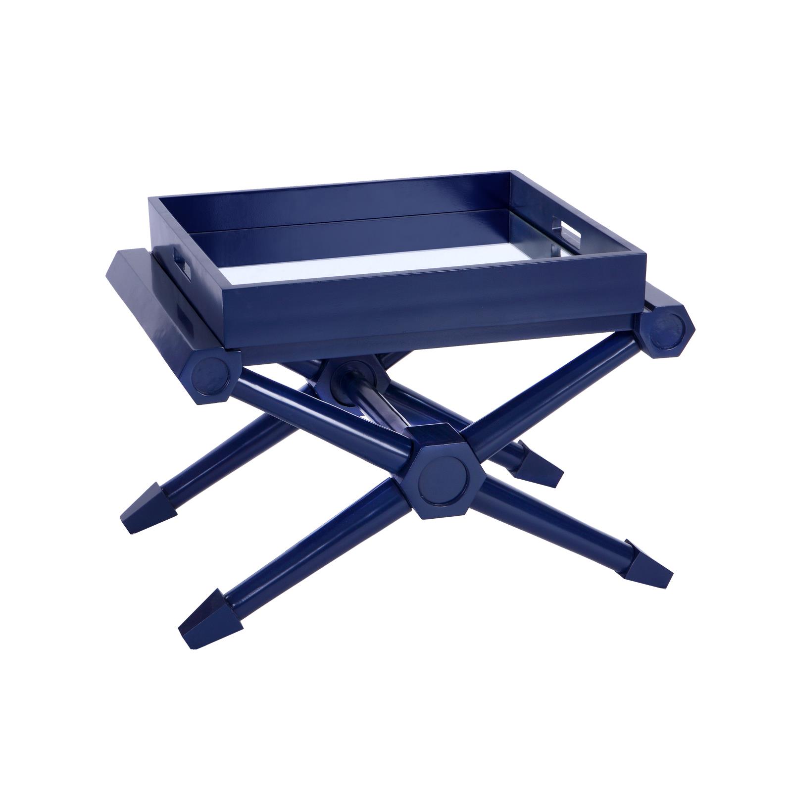 Pierre Tray Table Navy Blue Bungalow 5 Pierre Tray Table Navy Blue