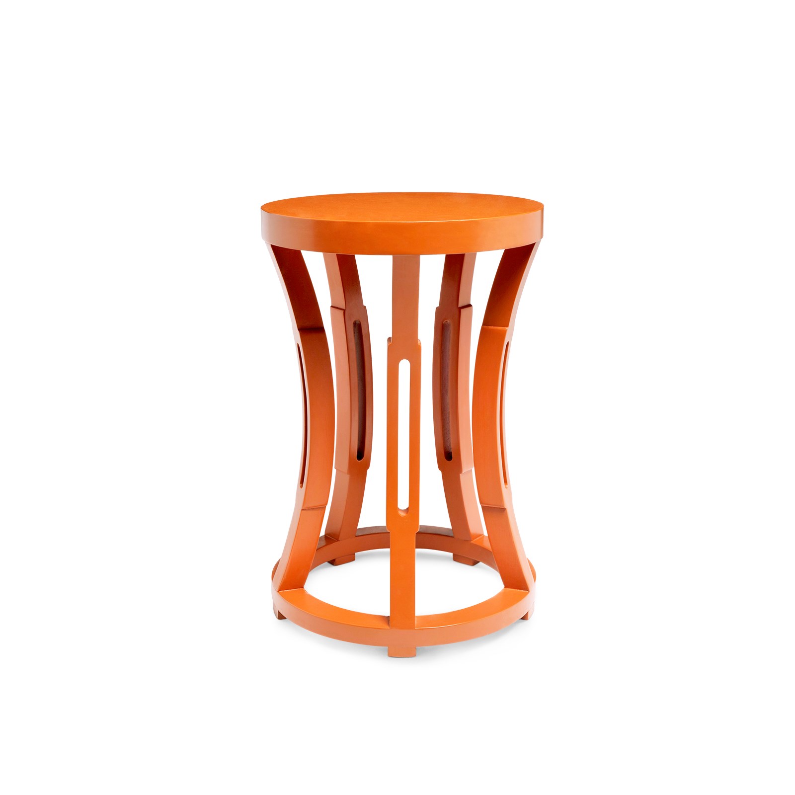 Hourglass Stoolside Table Orange Bungalow - hourglass stoolside table orange bungalow -