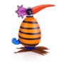 GD/ GONZO, bird, orange w/stripe